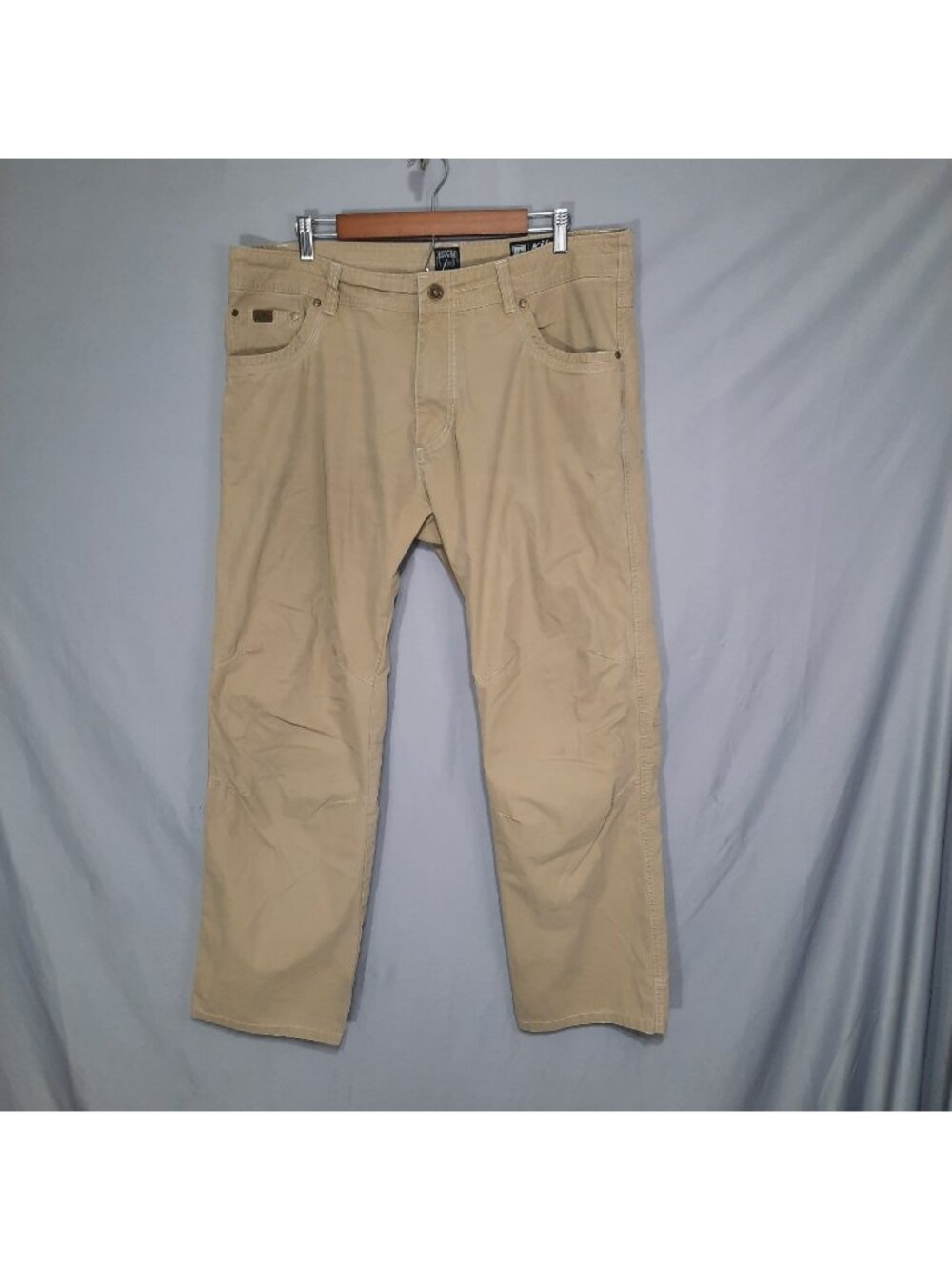 Kuhl Pants Mens 38x30 Revolvr Patina Dye Tan Hiking Outdoor Articulated Knee